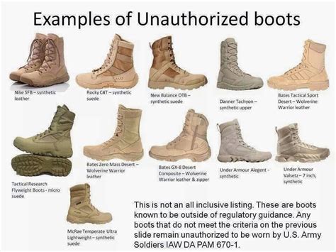 army authorized boots